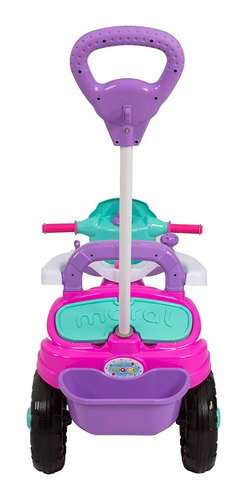 Triciclo Infantil Menina Rosa Motoca Velotrol